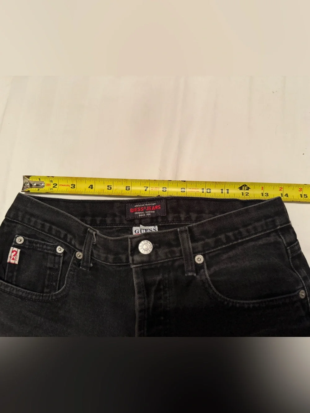 Vintage Late 80s / Early 90s GUESS Mom Jeans - Black Denim Size 29 High-Waisted‎